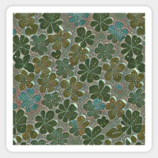 Scattered Clover 7 (MD23Pat004b) Sticker